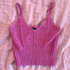 J. Crew Magenta Knit Camisole